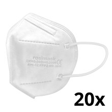 Respirators bērnu izmērs FFP2 ROSIMASK MR-12 NR balta 20gab