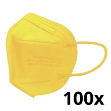 Respirators bērnu izmērs FFP2 ROSIMASK MR-12 NR dzeltens 100gab
