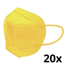 Respirators bērnu izmērs FFP2 ROSIMASK MR-12 NR dzeltens 20gab