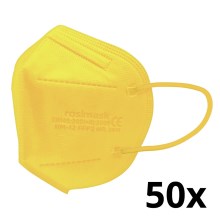 Respirators bērnu izmērs FFP2 ROSIMASK MR-12 NR dzeltens 50gab