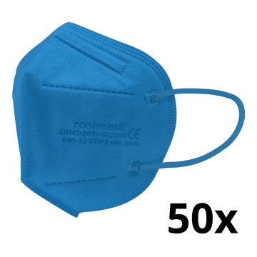 Respirators bērnu izmērs FFP2 ROSIMASK MR-12 NR zils 50gab