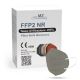 Respirators FFP2 NR CE 0598 pelēks 1gab