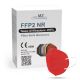 Respirators FFP2 NR CE 2163 sarkans 1gab