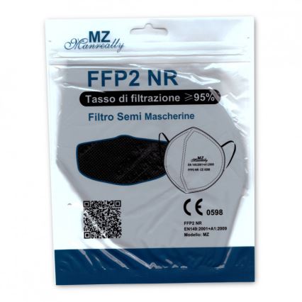 Respirators FFP2 NR CE 2163 sarkans 1gab