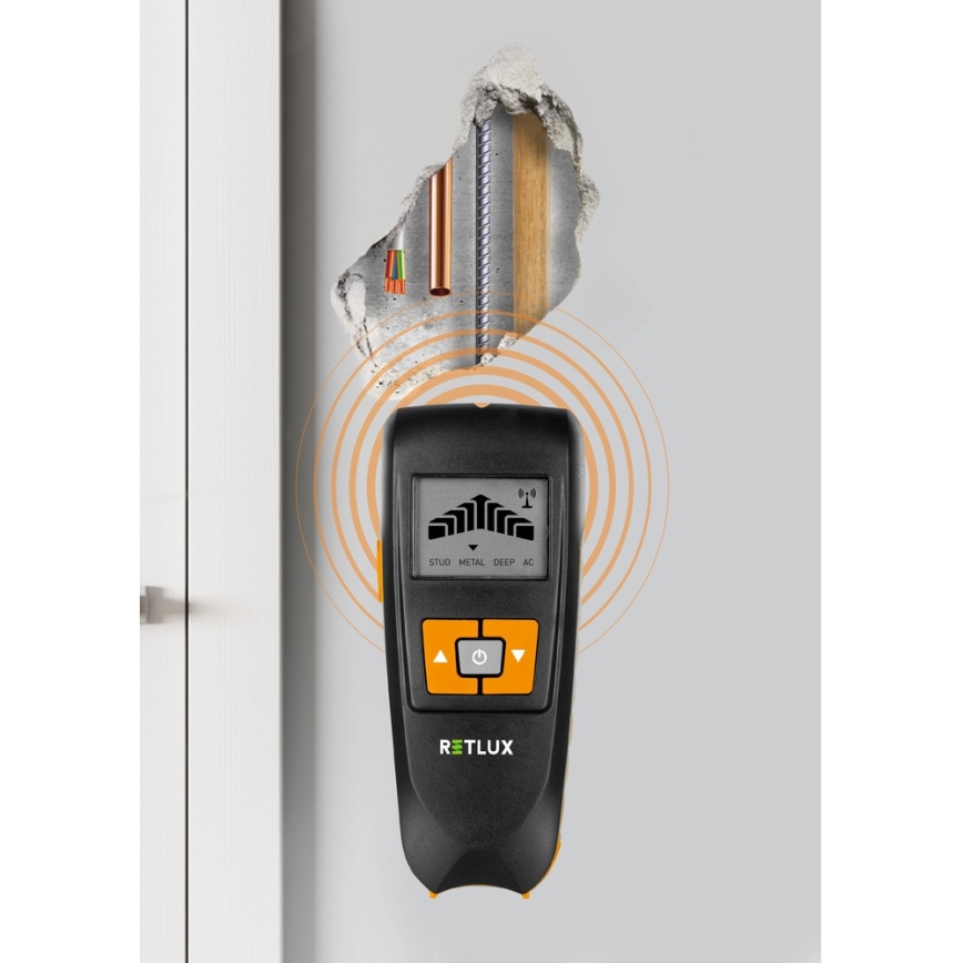 Digitālais pazemes detektors 4in1 9V 1x6LR61