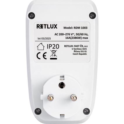 Elektrības patēriņa mērītājs 3680 W/230 V