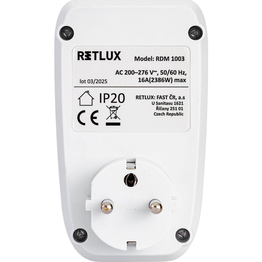 Elektrības patēriņa mērītājs 3680 W/230 V