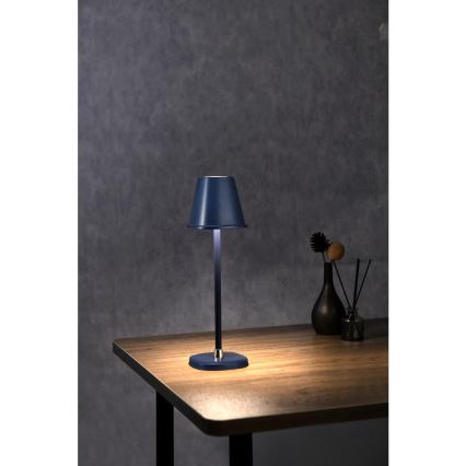 LED Aptumšojama, lādējama galda lampa LED/3W/1800 mAh tumši zila