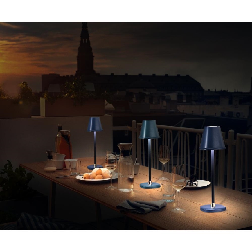LED Aptumšojama, lādējama galda lampa LED/3W/1800 mAh tumši zila
