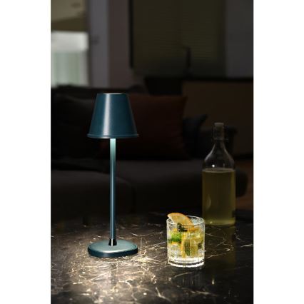 LED Aptumšojama, lādējama galda lampa LED/3W/1800 mAh tumši zila