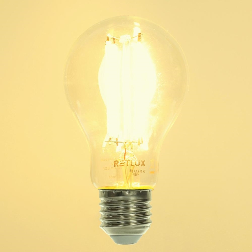 LED Aptumšojama spuldze FILAMENT A60 E27/7W/230V 2700-6500K Wi-Fi Tuya