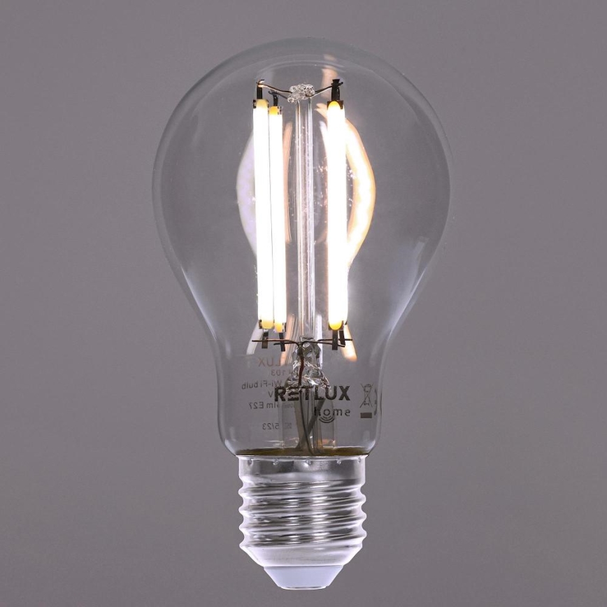 LED Aptumšojama spuldze FILAMENT A60 E27/7W/230V 2700-6500K Wi-Fi Tuya