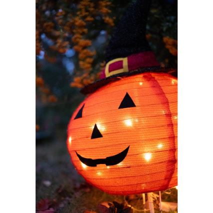 LED Āra rotājums HALLOWEEN LED/3xAA/silti balta IP44 pumpkin