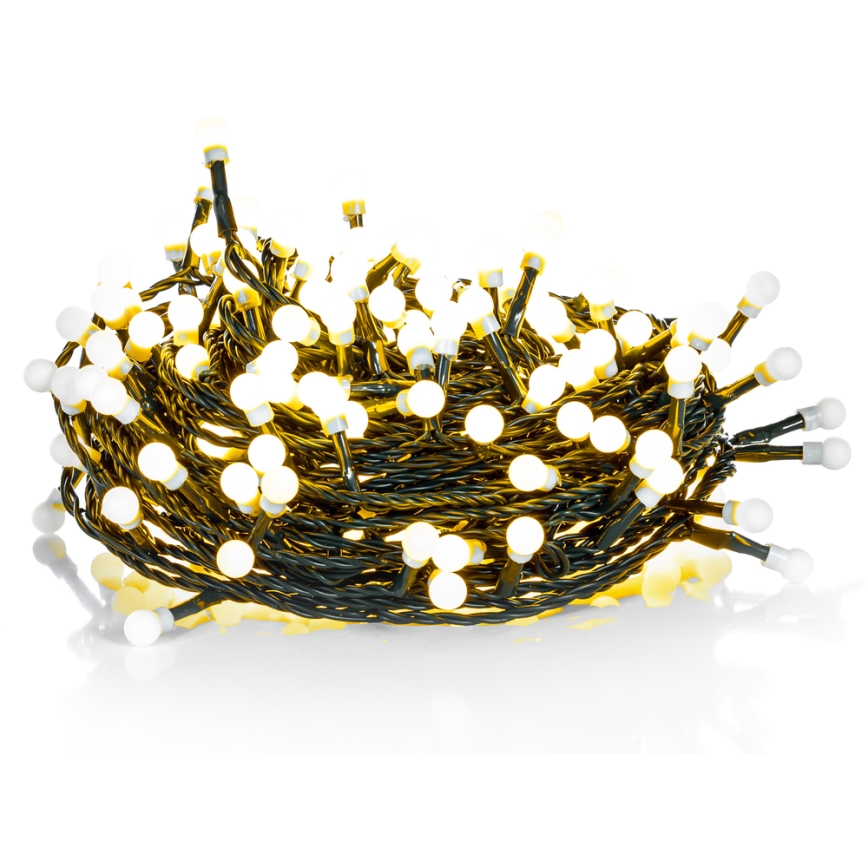 LED āra virtene 100xLED/8 funkcijas 15m IP44 siltā balta