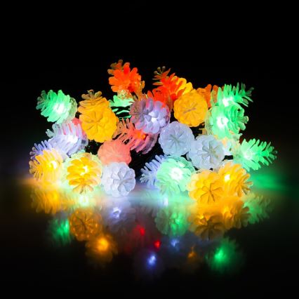 LED āra virtene 80xLED/25m IP44 daudzkrāsaina