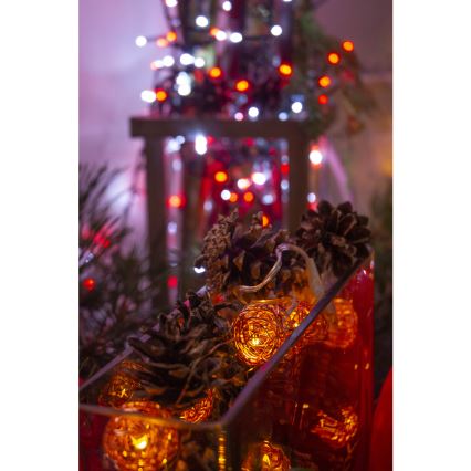 LED Dekoratīva virtene 10xLED/2xAA silti balta