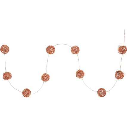LED Dekoratīva virtene 10xLED/2xAA silti balta