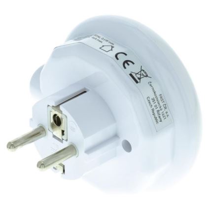 LED Orientējošais gaismeklis ar krēslas sensoru un kontaktligzdu LED/0,6W/230V