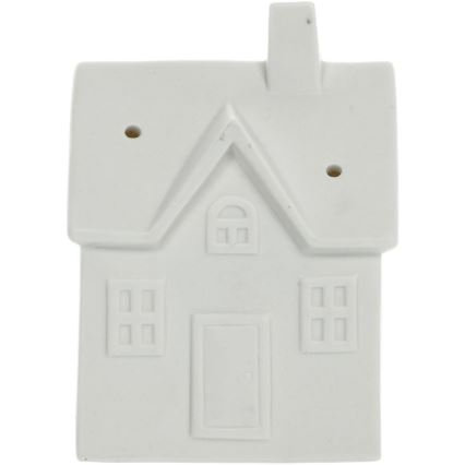 LED Porcelāns rotājums LED/3xLR44/silti balta māja balta