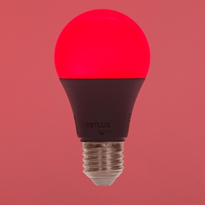 LED RGBW Aptumšojama spuldze A60 E27/9W/230V 2700-6500K Wi-Fi Tuya