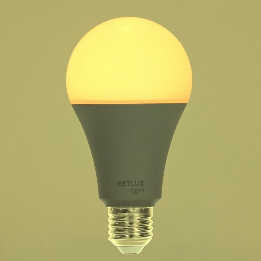 LED RGBW Aptumšojama spuldze A70 E27/14W/230V 2700-6500K Wi-Fi Tuya