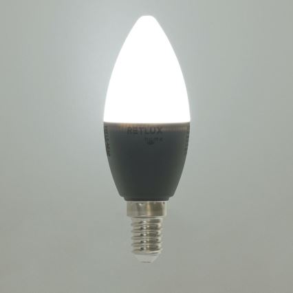 LED RGBW Aptumšojama spuldze C37 E14/4,5W/230V 2700-6500K Wi-Fi Tuya