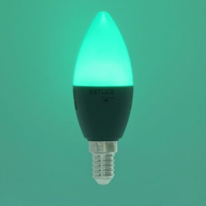LED RGBW Aptumšojama spuldze C37 E14/4,5W/230V 2700-6500K Wi-Fi Tuya