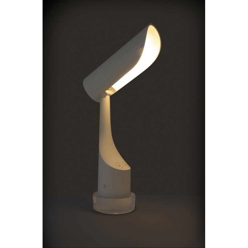 LED RGBW Aptumšojama uzlādējama galda lampa LED/5W/5V 2000 mAh 3000/6000K balta