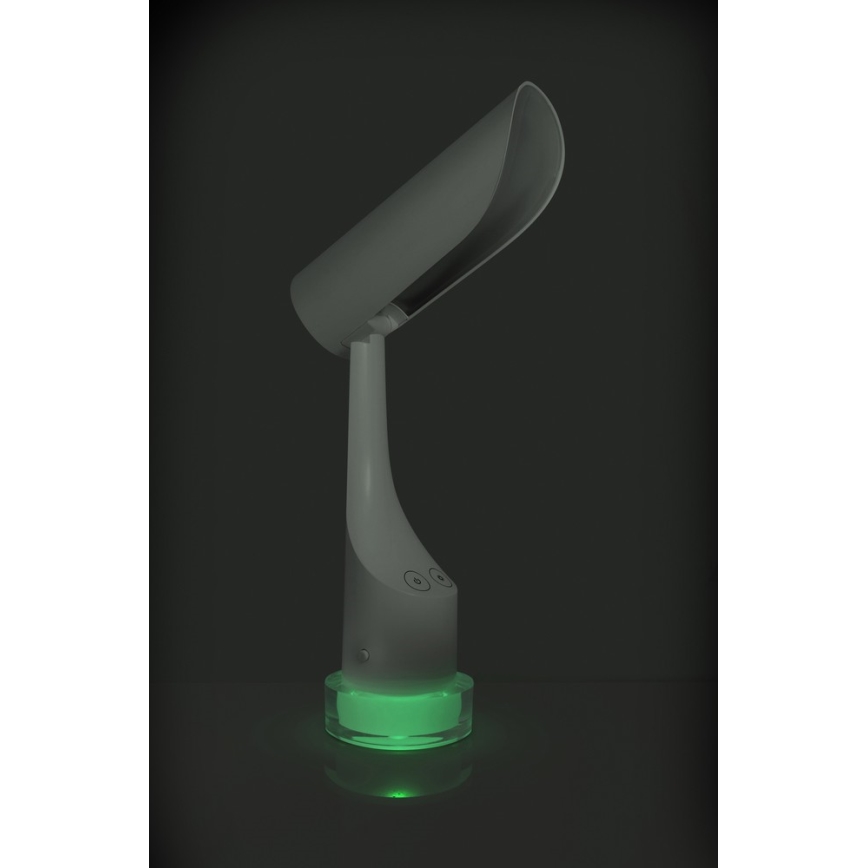 LED RGBW Aptumšojama uzlādējama galda lampa LED/5W/5V 2000 mAh 3000/6000K balta