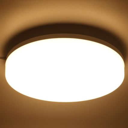 LED RGBW Aptumšojama vannas istabas griestu lampa LED/20W/230V Wi-Fi IP44 balta