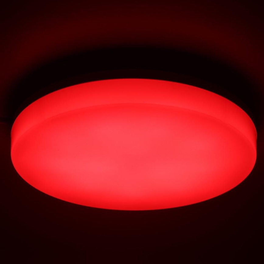 LED RGBW Aptumšojama vannas istabas griestu lampa LED/20W/230V Wi-Fi IP44 balta