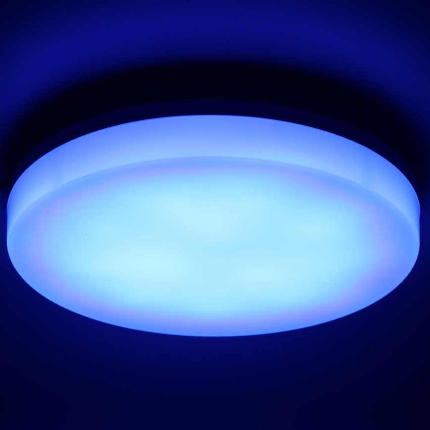 LED RGBW Aptumšojama vannas istabas griestu lampa LED/20W/230V Wi-Fi IP44 balta