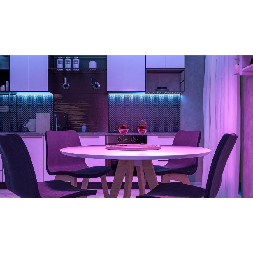 LED RGBW Viedā aptumšojama josla 5m LED/230V 2700-6500K Wi-Fi Tuya + tālvadības pults