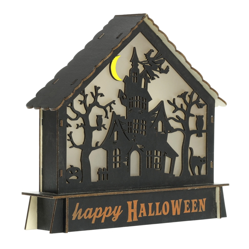LED Rotājums HALLOWEEN LED/2xAA/daudzkrāsaina spoku māja