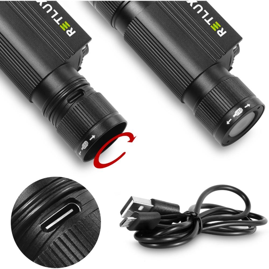 LED Uzlādējama alumīnija galvas lampa LED/2600 mAh IP66