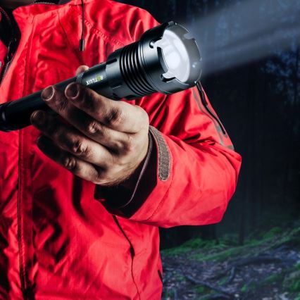 LED Uzlādējams alumīnija lukturītis ar lādētājakumulatora funkciju LED/4400 mAh 2200 lm IP44