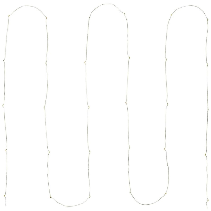 LED  virtene 30xLED/2xAA 3,3m daudzkrāsaina