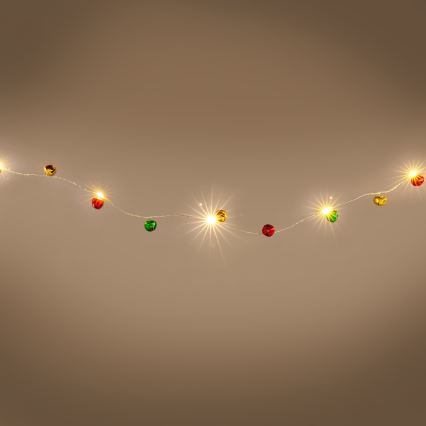 LED  virtene 40xLED/3xAA 4,3m silta balta