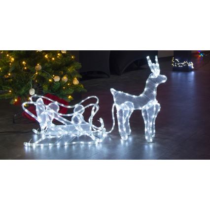 LED Ziemassvētku āra rotājums LED/12W/230V IP44 ziemeļbriedis