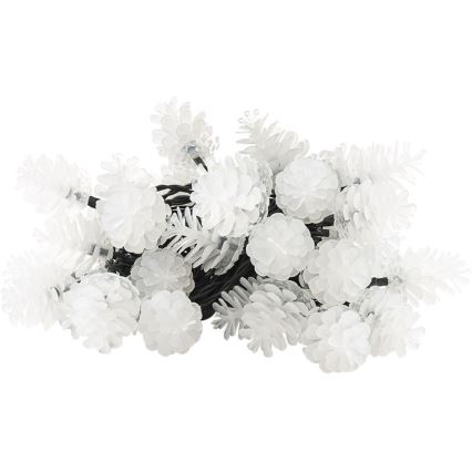 LED Ziemassvētku āra virtene 40xLED/15m IP44 silti balta