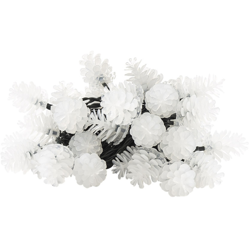 LED Ziemassvētku āra virtene 40xLED/15m IP44 silti balta