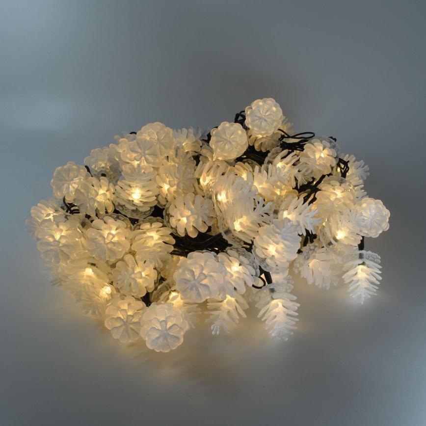 LED Ziemassvētku āra virtene 80xLED/25m IP44 silti balta