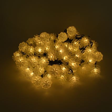 LED Ziemassvētku āra virtene 80xLED/25m IP44 silti balta