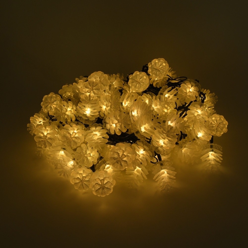 LED Ziemassvētku āra virtene 80xLED/25m IP44 silti balta