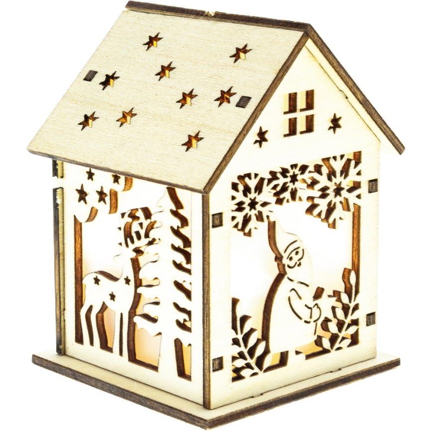 LED Ziemassvētku rotājums LED/2xLR44 siltā balta