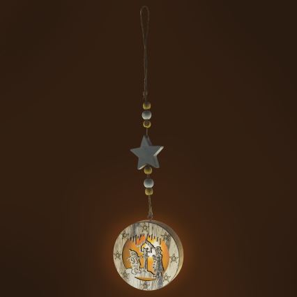 LED Ziemassvētku dekors LED/2xCR2032 siltā baltā krāsā