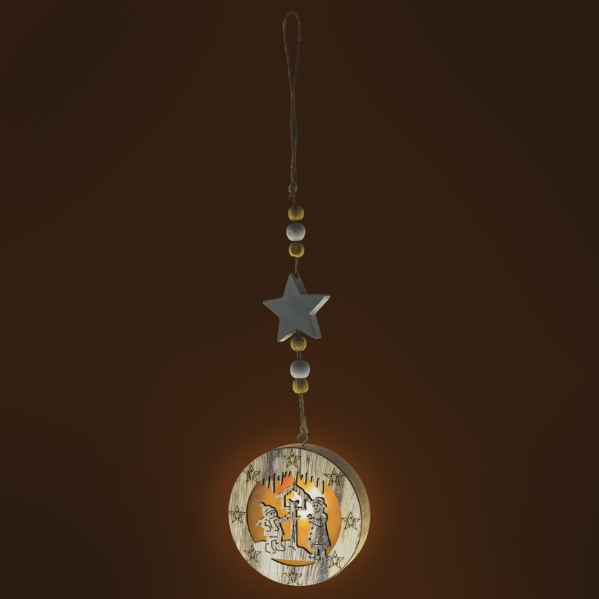 LED Ziemassvētku dekors LED/2xCR2032 siltā baltā krāsā