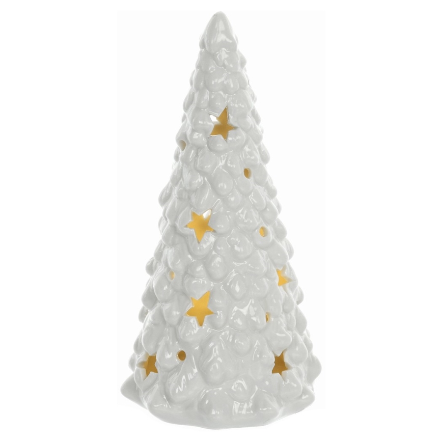 LED Ziemassvētku porcelāna rotājums LED/3xLR44 eglīte
