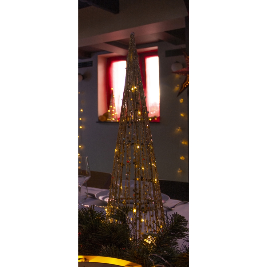 LED Ziemassvētku rotājums LED/2xAA 40 cm konuss