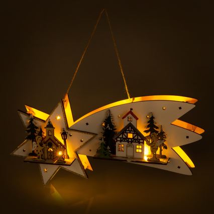 LED Ziemassvētku rotājums LED/2xAA komēta